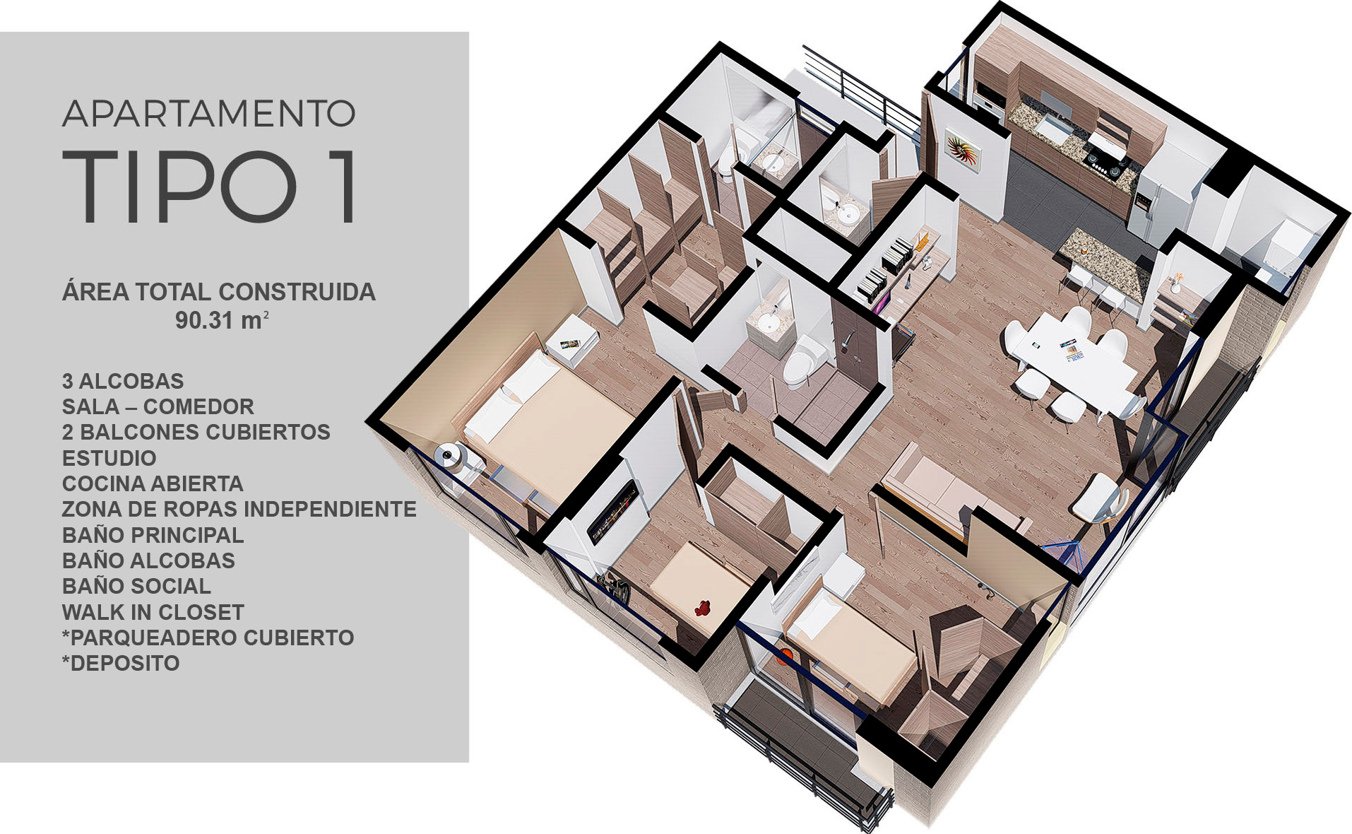 Apartamento Tipo 1